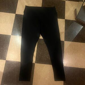 Authentic Black leggings with two fabrics size 14